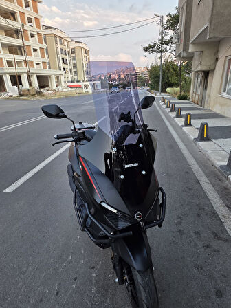 MOTOCAM RKS Lince 125 Siperlik Ön Cam 2021-2025 Model 78cm Füme Renkli 4mm UZUN CAM