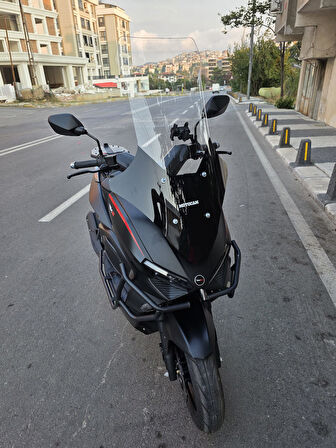 MOTOCAM RKS Lince 125 Siperlik Ön Cam 2021-2025 Model 78cm Şeffaf Renkli 4mm UZUN CAM