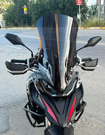 MOTOCAM RKS SRT 900 SX Siperlik Ön Cam 2023-2025 Model 61cm Siyah Renkli 4mm