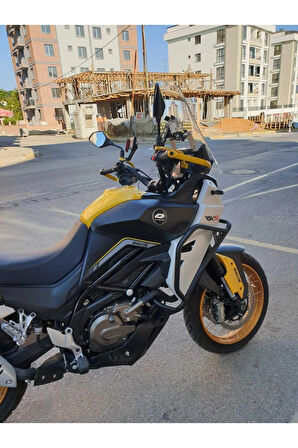 MOTOCAM RKS SVT 650 X Siperlik Ön Cam 2023 2025 Model 50cm Şeffaf Renkli 4mm UZUN CAM