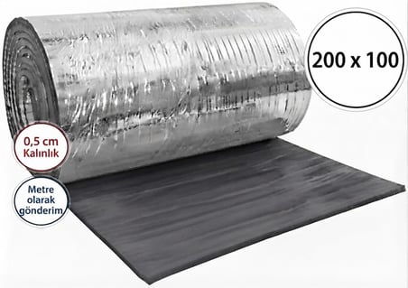 2 Metre Petek Kalorifer Radyatör Arkası Folyolu Plaka Isı Yalıtım Levhası Şilte Petek Yalıtım Levhası