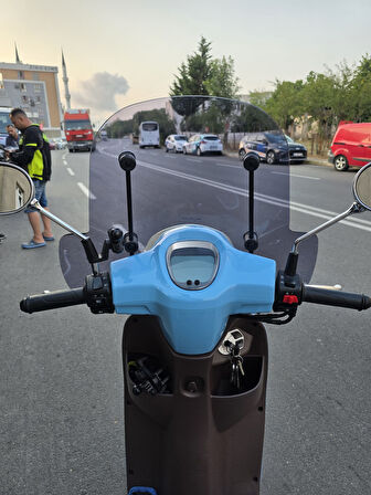 MOTOCAM RKS LTR 125 Siperlik Ön Cam 2023 -2025 Model 45cm Füme Renkli 4mm APARATSIZDIR