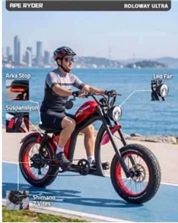 APE RYDER ROLOWAY ULTRA ELEKTRİKLİ BİSİKLET