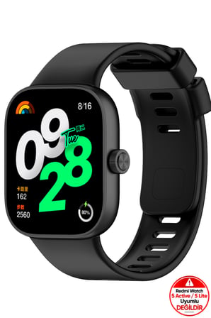 Xiaomi Redmi Watch 4 / 5 / 6 - 6 Active / 6 Lite - Smart Band 9 Pro / 8 Pro Uyumlu Silikon Kordon