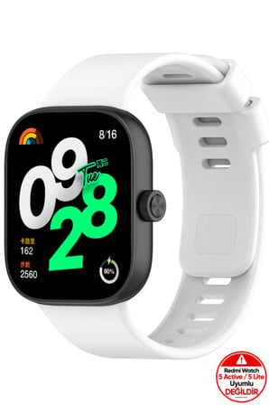 Xiaomi Redmi Watch 4 / 5 / 6 - 6 Active / 6 Lite - Smart Band 9 Pro / 8 Pro Uyumlu Silikon Kordon