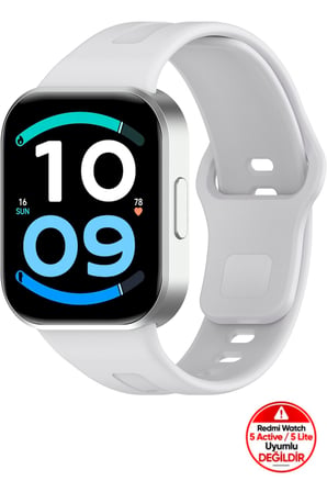 Xiaomi Redmi Watch 4 / 5 / 6 / 6 Active / 6 Lite & Smart Band 10 Pro / Band 9 Pro / Band 8 Pro Uyumlu Spor Silikon Kordon Kayış