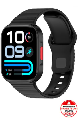 Xiaomi Redmi Watch 4 / 5 / 6 / 6 Active / 6 Lite & Smart Band 10 Pro / Band 9 Pro / Band 8 Pro Uyumlu Spor Silikon Kordon Kayış