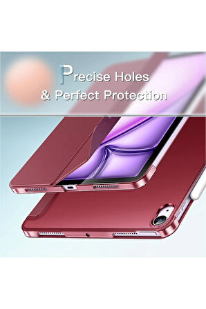 İpad 10.Nesil 10.9 İnç A2695/A2757 /A2777 Uyumlu Uyku Modlu Yatay Standlı Sert Smart Tablet Kılıfı