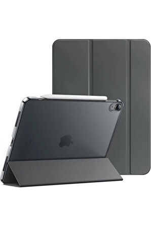 İpad 10.Nesil 10.9 İnç A2695/A2757 /A2777 Uyumlu Uyku Modlu Yatay Standlı Sert Smart Tablet Kılıfı