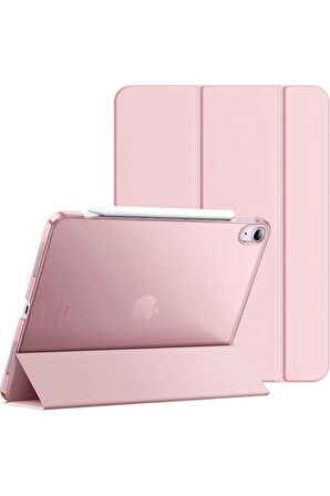 İpad 10.Nesil 10.9 İnç A2695/A2757 /A2777 Uyumlu Uyku Modlu Yatay Standlı Sert Smart Tablet Kılıfı