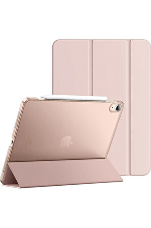 İpad 10.Nesil 10.9 İnç A2695/A2757 /A2777 Uyumlu Uyku Modlu Yatay Standlı Sert Smart Tablet Kılıfı