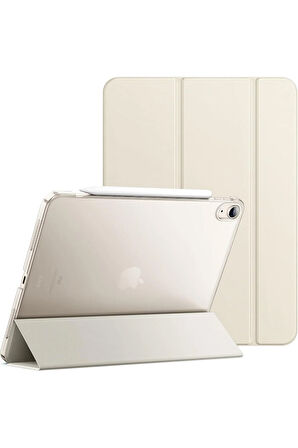 İpad 10.Nesil 10.9 İnç A2695/A2757 /A2777 Uyumlu Uyku Modlu Yatay Standlı Sert Smart Tablet Kılıfı