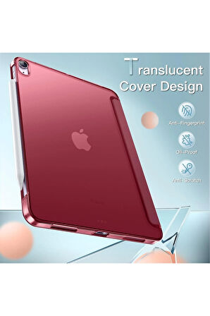 İpad 11.Nesil A16 A3354 /A3355 /A3356 İle Uyumlu Uyku Modlu Yatay Standlı Sert Smart Tablet Kılıfı