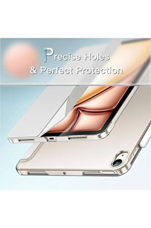 İpad 11.Nesil A16 A3354 /A3355 /A3356 İle Uyumlu Uyku Modlu Yatay Standlı Sert Smart Tablet Kılıfı