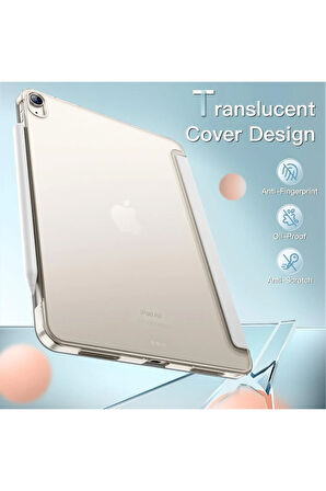 İpad 11.Nesil A16 A3354 /A3355 /A3356 İle Uyumlu Uyku Modlu Yatay Standlı Sert Smart Tablet Kılıfı
