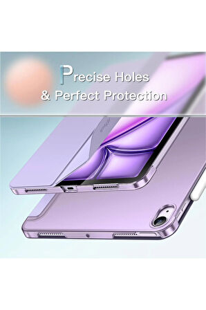 İpad 11.Nesil A16 A3354 /A3355 /A3356 İle Uyumlu Uyku Modlu Yatay Standlı Sert Smart Tablet Kılıfı