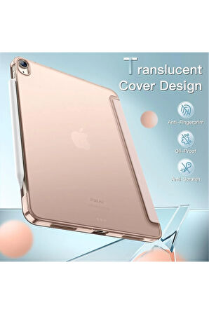 İpad 11.Nesil A16 A3354 /A3355 /A3356 İle Uyumlu Uyku Modlu Yatay Standlı Sert Smart Tablet Kılıfı