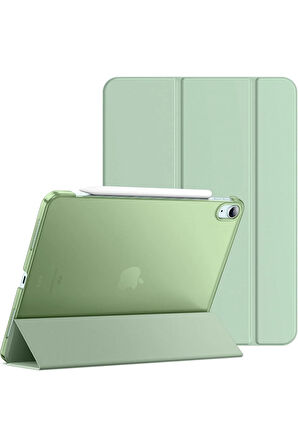 İpad 11.Nesil A16 A3354 /A3355 /A3356 İle Uyumlu Uyku Modlu Yatay Standlı Sert Smart Tablet Kılıfı