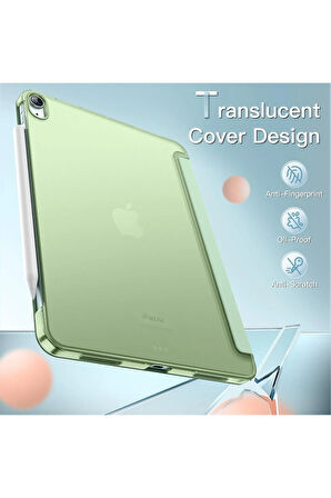 İpad 11.Nesil A16 A3354 /A3355 /A3356 İle Uyumlu Uyku Modlu Yatay Standlı Sert Smart Tablet Kılıfı