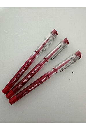Tükenmez Kalem My-King Jel Metal Klips 0.5 MM KIRMIZI (3 ADET)