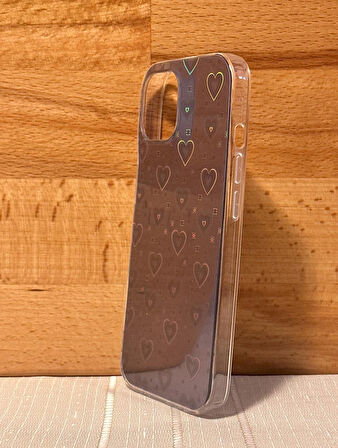 iPhone 15 Uyumlu Hologramlı Darbe Emici Sİyah Kılıf - Kırılmaz Cam Hediyeli