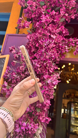 Samsung Galaxy A06 5G Uyumlu Kaliteli Sararmaz Bej-Şeffaf Kılıf - Kırılmaz Cam Hediyeli