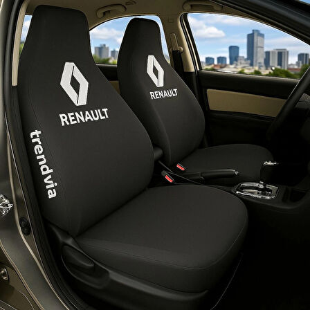 Renault Siyah Renk Ön ve Arka Koltuk Kılıfı Penye Servis Seti – Araba Koltuk Koruyucu