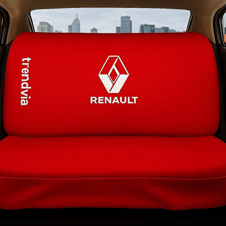 Renault Kırmızı Renk Ön ve Arka Koltuk Kılıfı Penye Servis Seti – Araba Koltuk Koruyucu