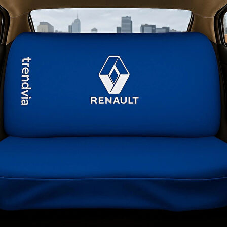 Renault Mavi Renk Ön ve Arka Koltuk Kılıfı Penye Servis Seti – Araba Koltuk Koruyucu