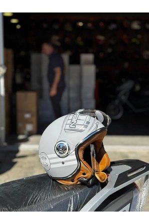 NERO RETRO MOTOSİKLET KASK - ECE SERTİFİKALI