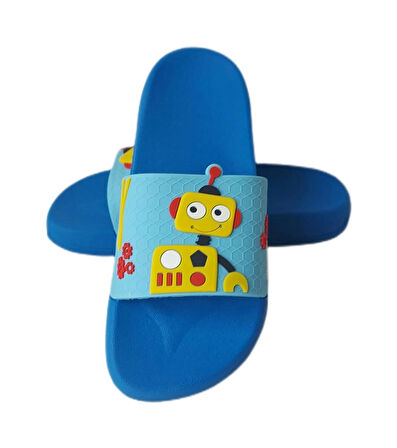 Robot Desen Çocuk Terlik