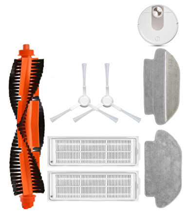 Viomi SE Uyumlu Yedek Fırça Hepa Filtre Mop Seti-7 Parça