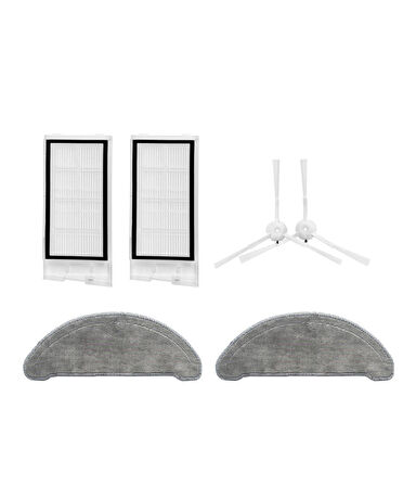 Roidmi Eve Vacuum Mop Uyumlu Yedek Hepa Filtre Yan Fırça Mop-6 Parça