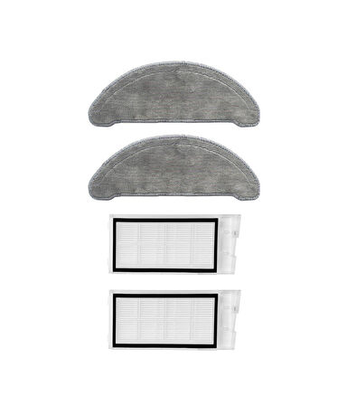 Roidmi Eve Vacuum Mop Uyumlu Yedek Hepa Filtre ve Mop-4 Parça