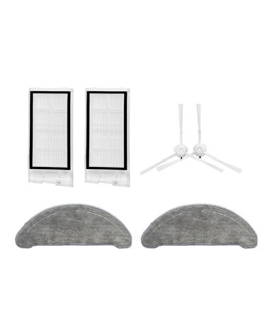 Roidmi Eve Plus Uyumlu Yedek Hepa Filtre Yan Fırça Mop-6 Parça