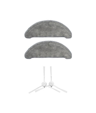 Roidmi Eve Plus Uyumlu Yedek Mop ve Yan Fırça-4 Parça