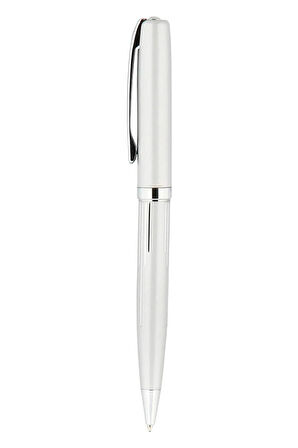 Premium Orijinal Gümüş Renk Roller Tükenmez Kalem 2'li Set Lüks Hediye Kutulu