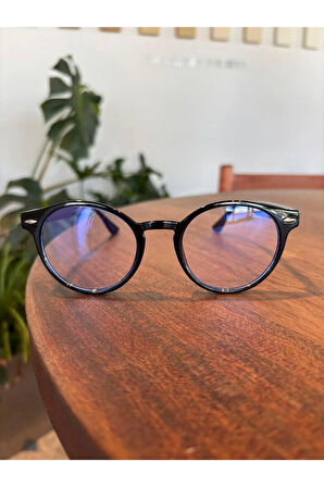 Roller Yuvarlak Unisex Kadın Erkek Mavi Işık Korumalı Gözlük