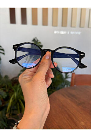 Roller Yuvarlak Unisex Kadın Erkek Mavi Işık Korumalı Gözlük