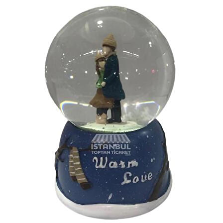 Evlilik Yıl Dönümü Hediyesi Sevgiliye Doğum Günü Hediyesi Romantik Çift Temalı Sulu Kar Küresi