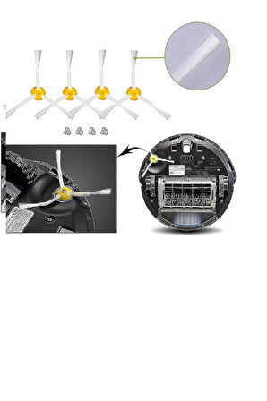 Irobot Roomba 600 Serisi, 605 610 615 616 620 621 625 630 635 640 650 660 665 670 UYUMLU Yedek Parça