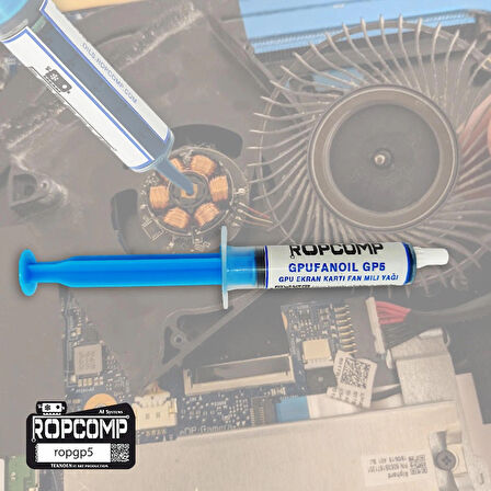 Ropcomp GPUFANOİL GPU Ekran Kartı Fan Mili Yağı GP5