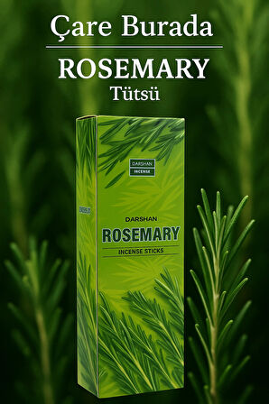 Darshan Incense - Rosemary 20'li Çubuk Tütsü (Biberiye)