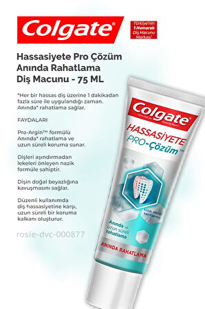 Colgate Hassasiyete Çözüm 75 ml Diş Macunu, 360 Charcoal Gold Diş Fırçası, H. Şakir Narlı Şampuan 500 ml ve ROSIE