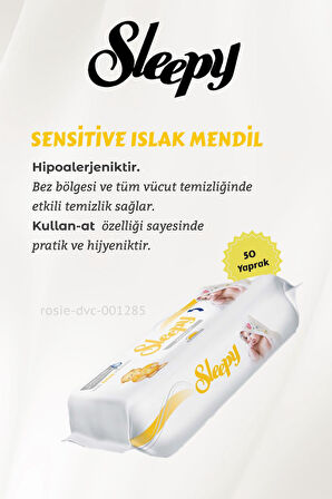 16 AL 14 ÖDE Sleepy Sensitive Islak Mendil 90'lı ve ROSIE 