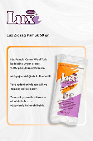 Lux Zigzag Pamuk 50 gr 5 Al 4 Öde ve Rosie Pamuk