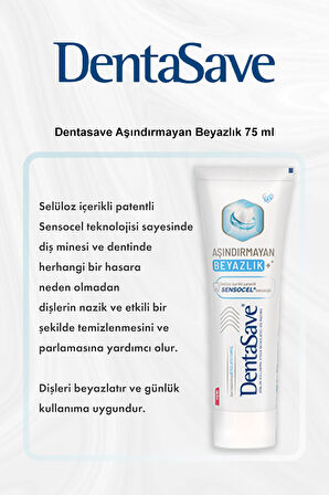 Dentasave Aşındırmayan Beyazlık 75 ml 5 Al 4 Öde ve Rosie Pamuk