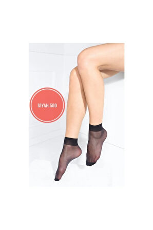 ROSSEY Parlak Fit (15d) Soket Çorap-Siyah-Ten-Sahra (12 Çift)