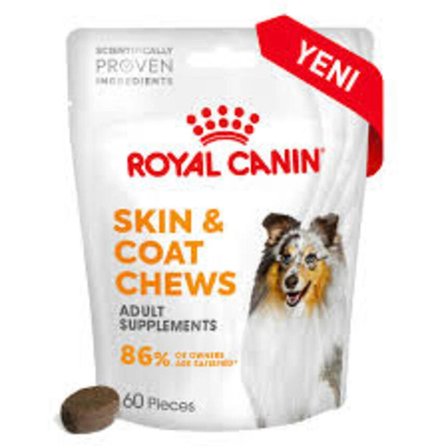 Royal Canin Skin&Coat Chews Deri Ve Tüy Sağlığını Destekleyen Tamamlayıcı Ödül Maması 240 Gr