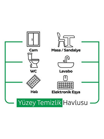 Nessiworld Easy Clean Yüzey Temizlik Havlusu 100 Adet